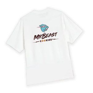 Mr Beast Feastables Cookies Men's White Tee Shirt - 2XL
